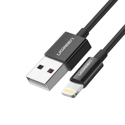 USB-A - Lightning Daten- und Ladekabel UGREEN 80823, 18W, 2m, Schwarz