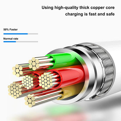 Daten- und Ladekabel USB-A - microUSB Lito LD03V, 18W, 1m, Weiß