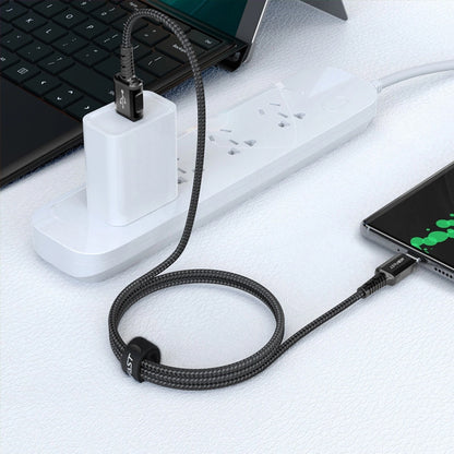 Daten- und Ladekabel USB-A - USB-C Acefast C1-04, 18W, 1,2m, Schwarz