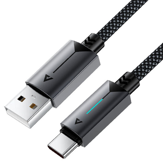 USB-A to USB-C Acefast C19-04 Data and Charging Cable, 18W, 1.2m, Black