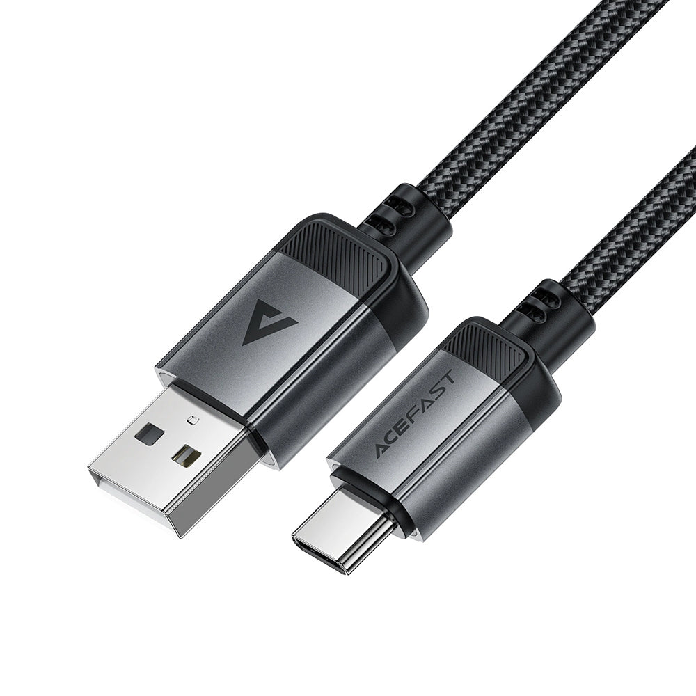 USB-A - USB-C Daten- und Ladekabel Acefast C20-04, 18W, 1.2m, Schwarz