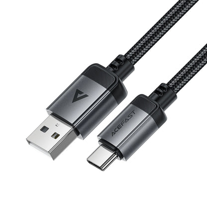 USB-A - USB-C Daten- und Ladekabel Acefast C20-04, 18W, 1.2m, Schwarz