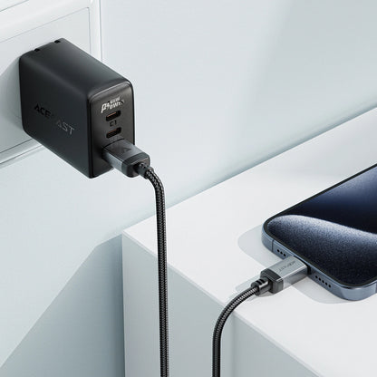 USB-A - USB-C Daten- und Ladekabel Acefast C20-04, 18W, 1.2m, Schwarz