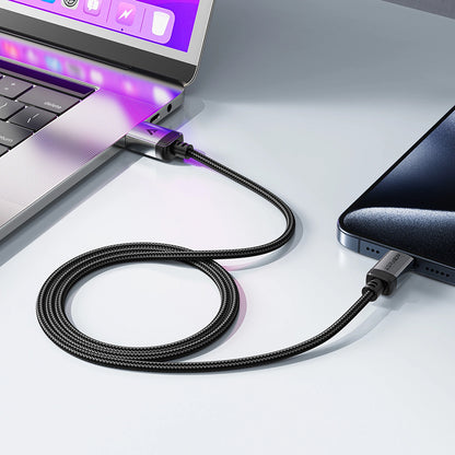 USB-A - USB-C Daten- und Ladekabel Acefast C20-04, 18W, 1.2m, Schwarz