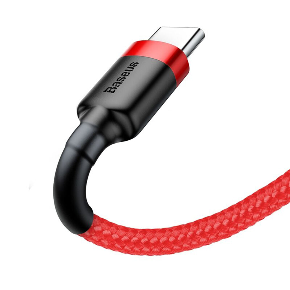 Daten- und Ladekabel USB-A - USB-C Baseus Cafule, 18W, 3m, Rot CATKLF-U09