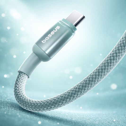 Daten- und Ladekabel USB-A - USB-C Baseus Discolor, 100W, 1m, Blau Grün E0420801