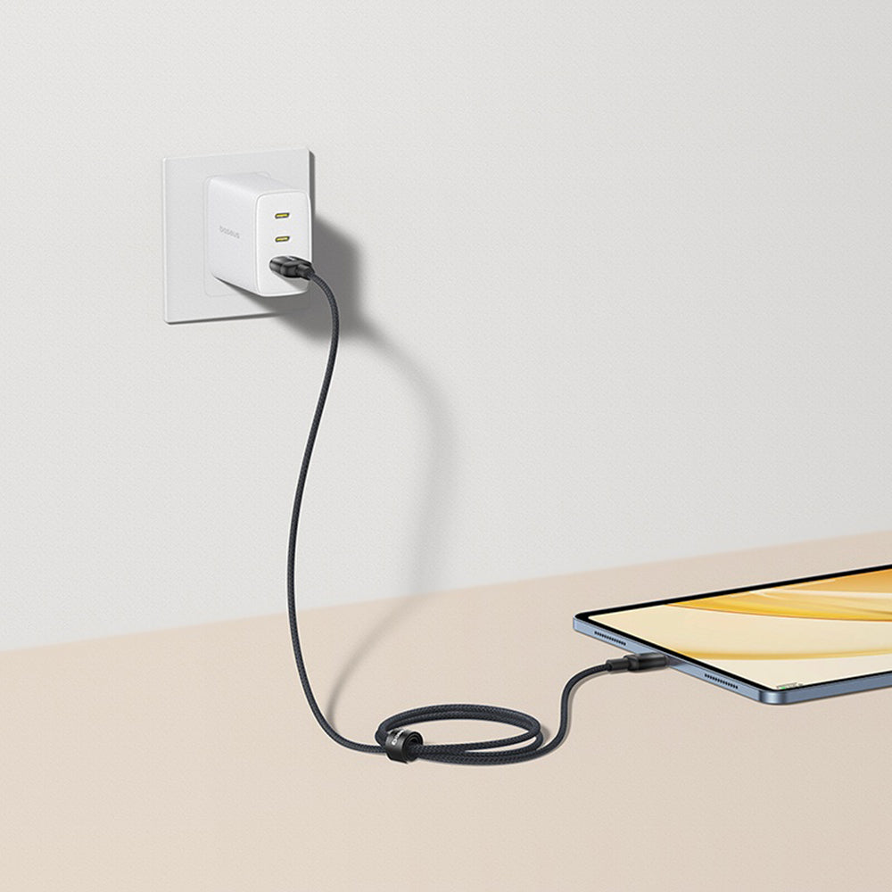 Baseus Discolor USB-A to USB-C Data and Charging Cable, 100W, 2m, Silver E0420700