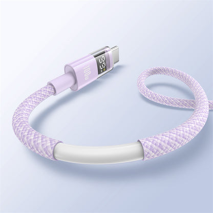 Daten- und Ladekabel USB-A - USB-C Baseus Display 2, 100W, 1m, Lila P10382701511-00