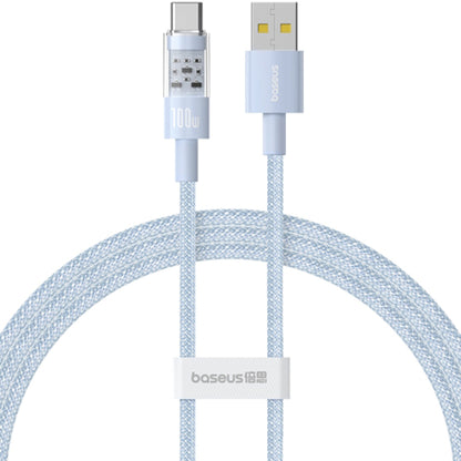 USB-A to USB-C Baseus Gem Data and Charging Cable, 100W, 1m, Blue P10373002311-00