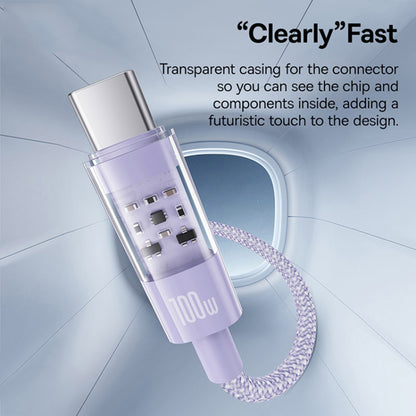 Daten- und Ladekabel USB-A - USB-C Baseus Gem, 100W, 2m, Lila P10373002511-01