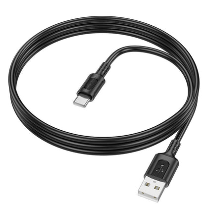 Daten- und Ladekabel USB-A - USB-C Borofone BX111 Feliz, 20W, 1m, Schwarz