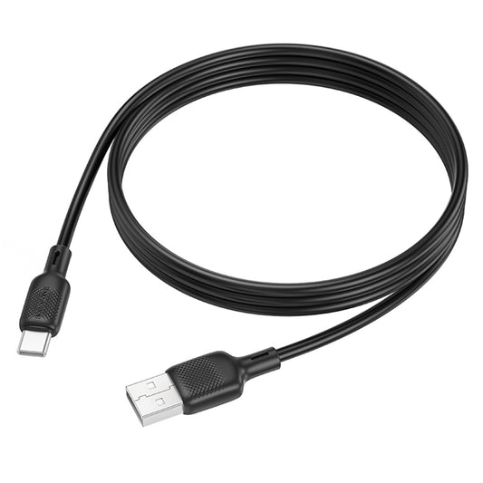 Daten- und Ladekabel USB-A - USB-C Borofone BX113 Lenny, 18W, 1m, Schwarz