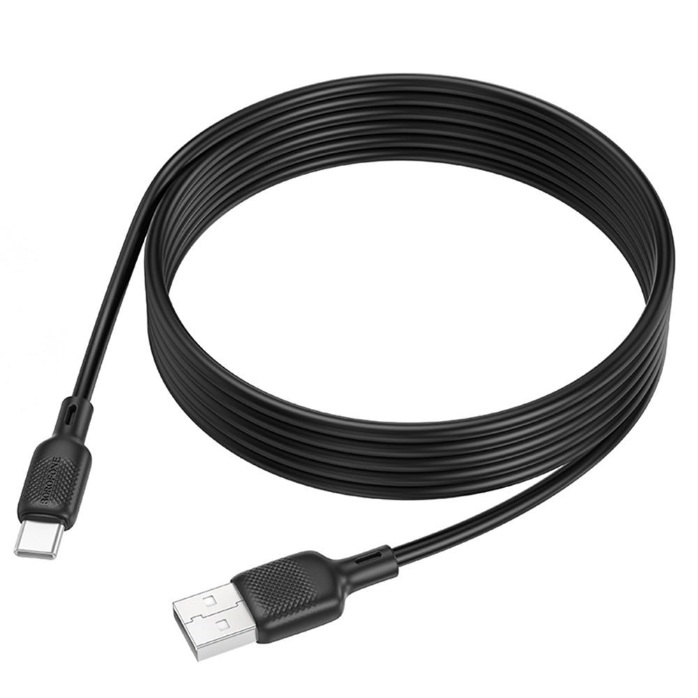 Daten- und Ladekabel USB-A - USB-C Borofone BX113 Lenny, 18W, 2m, Schwarz