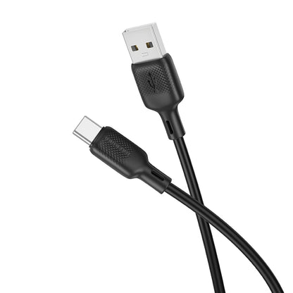 Daten- und Ladekabel USB-A - USB-C Borofone BX113 Lenny, 18W, 2m, Schwarz