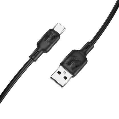 Daten- und Ladekabel USB-A - USB-C Borofone BX113 Lenny, 18W, 2m, Schwarz