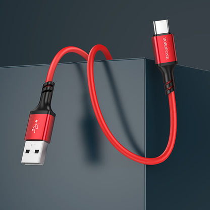 Daten- und Ladekabel USB-A - USB-C Borofone BX83, 18W, 1m, Schwarz
