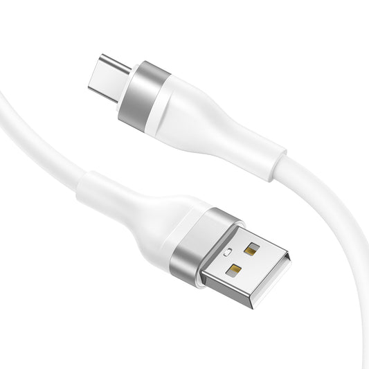 Daten- und Ladekabel USB-A - USB-C Lito LD02C, 18W, 1.2m, Weiß