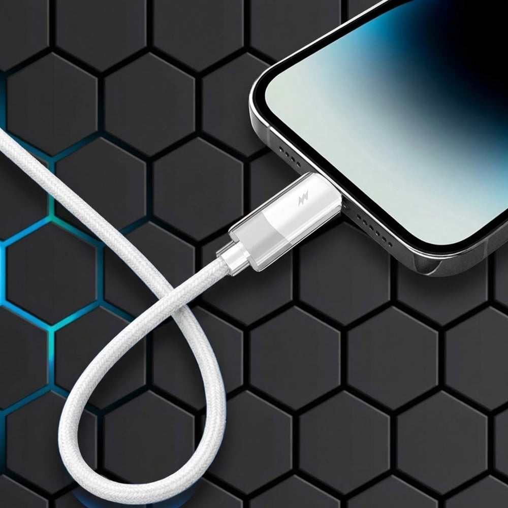 Daten- und Ladekabel USB-A - USB-C Lito LD07, 18W, 1m, Weiß