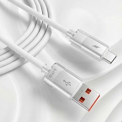 Daten- und Ladekabel USB-A - USB-C Lito LD07, 18W, 1m, Weiß