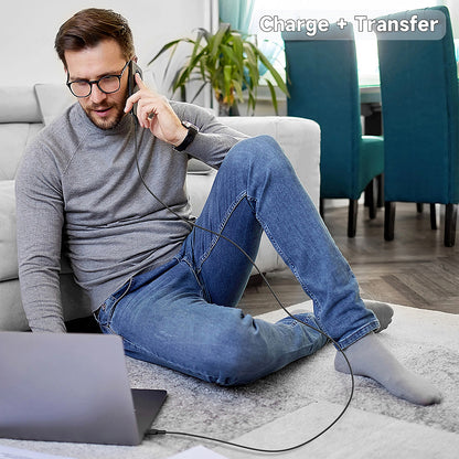 Daten- und Ladekabel USB-A - USB-C Lito LD14, 60W, 1m, Schwarz