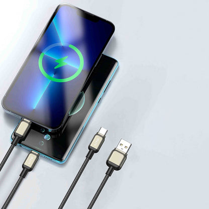 Daten- und Ladekabel USB-A - USB-C Lito LD17, 18W, 1m, Schwarz
