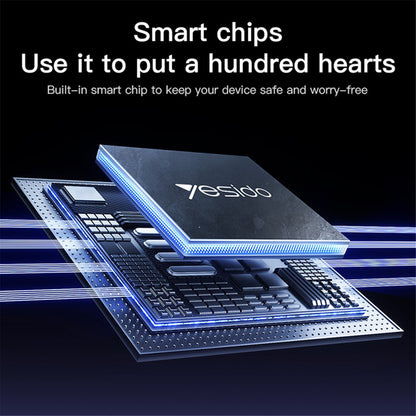 Daten- und Ladekabel USB-A - USB-C Yesido CA130C, 18W, 2m, Schwarz