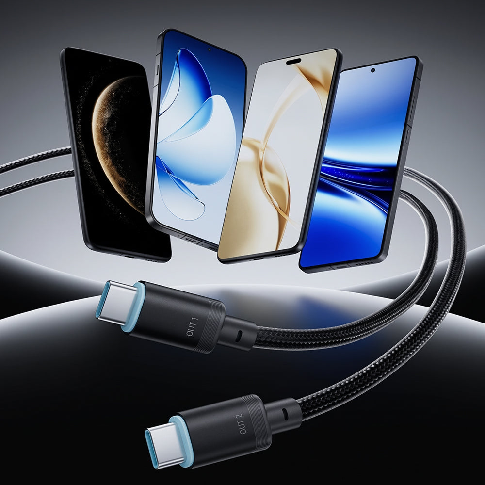 USB-C Daten- und Ladekabel - 2 x USB-C Cuktech C2C615, 140W, 1,5m, Schwarz CKC2C615GLBK