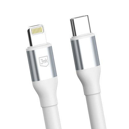 USB-C - Lightning Daten- und Ladekabel 3MK Hyper N, 27W, 1m, Weiß