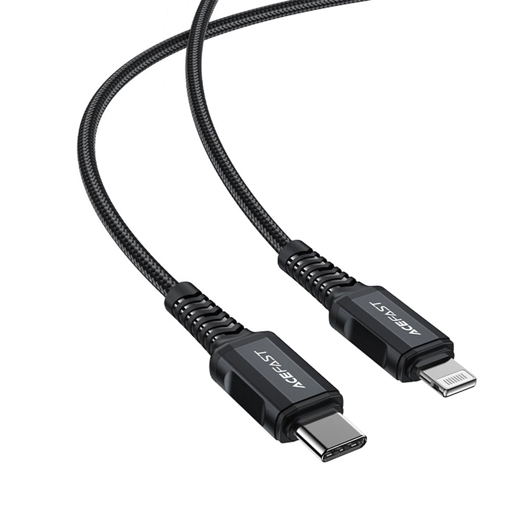USB-C to Lightning Data and Charging Cable Acefast C4-01, 30W, 1.8m, Black