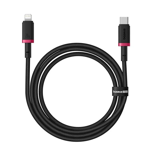 USB-C - Lightning Lade- und Datenkabel Baseus Dura Series, 20W, 2m, Rot Schwarz E0420802