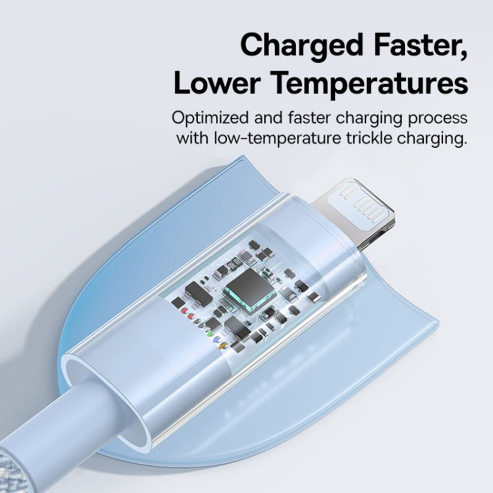 Daten- und Ladekabel USB-C - Lightning Baseus Gem, 20W, 1m, Blau P10373001311-00