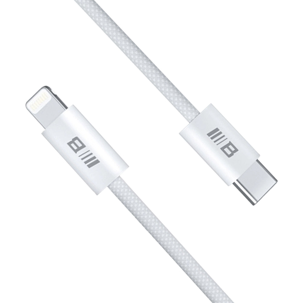 USB-C - Lightning Lade- und Datenkabel Blueo, 20W, 1.2m, Weiß