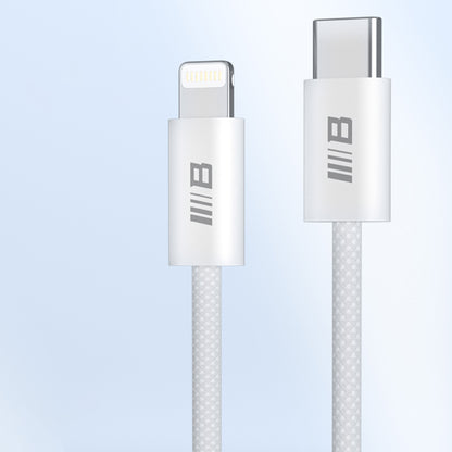 USB-C - Lightning Lade- und Datenkabel Blueo, 20W, 1.2m, Weiß