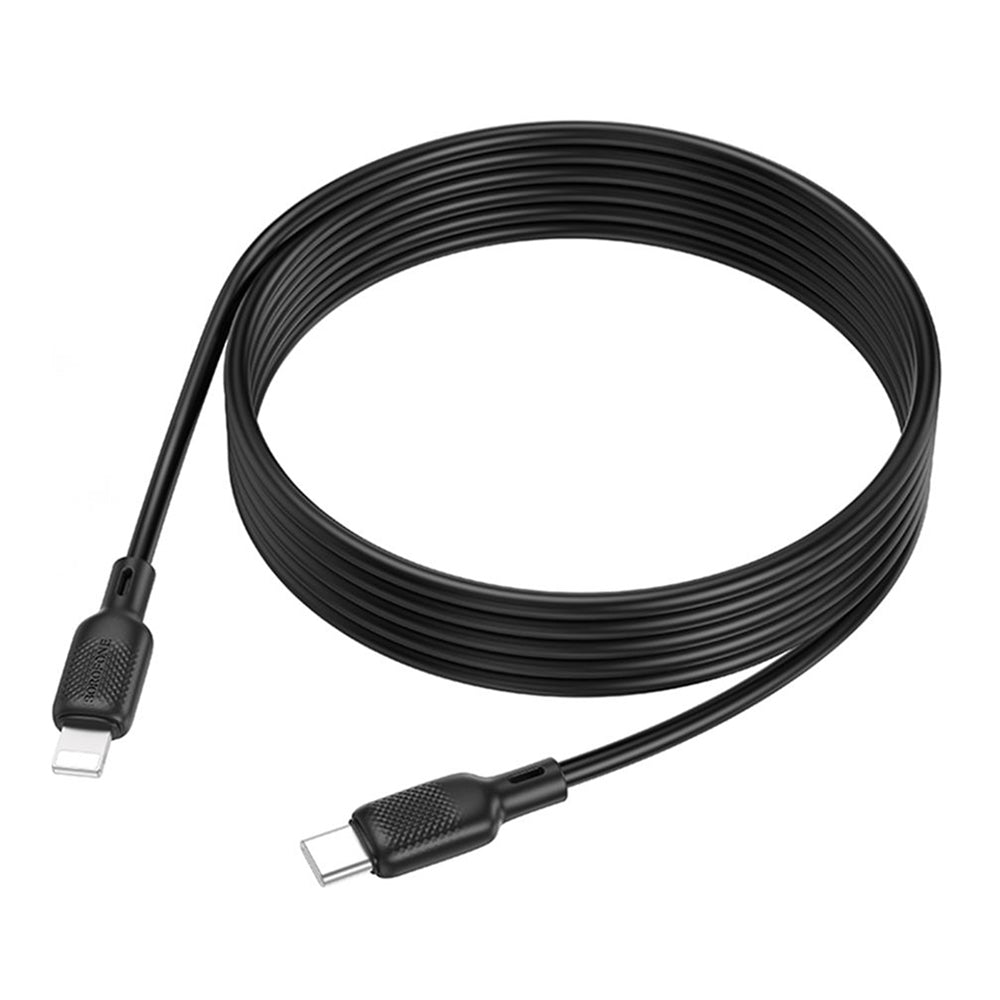 USB-C to Lightning Data and Charging Cable Borofone BX113 Lenny, 27W, 2m, Black