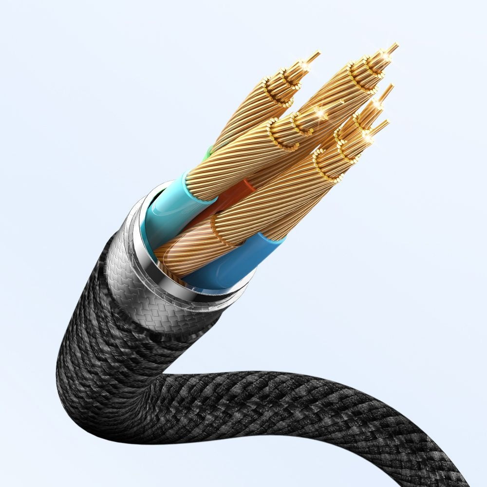 USB-C - Lightning / USB-C / QI McDodo CA-4940 O 3in1 Ladekabel, 100W, 1.2m, Schwarz