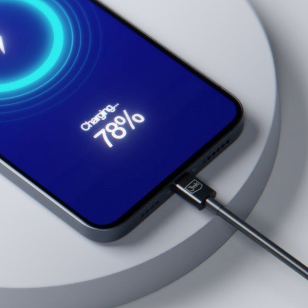 USB-C Daten- und Ladekabel - USB-C 3MK Hyper, 100W, 1.2m, Schwarz