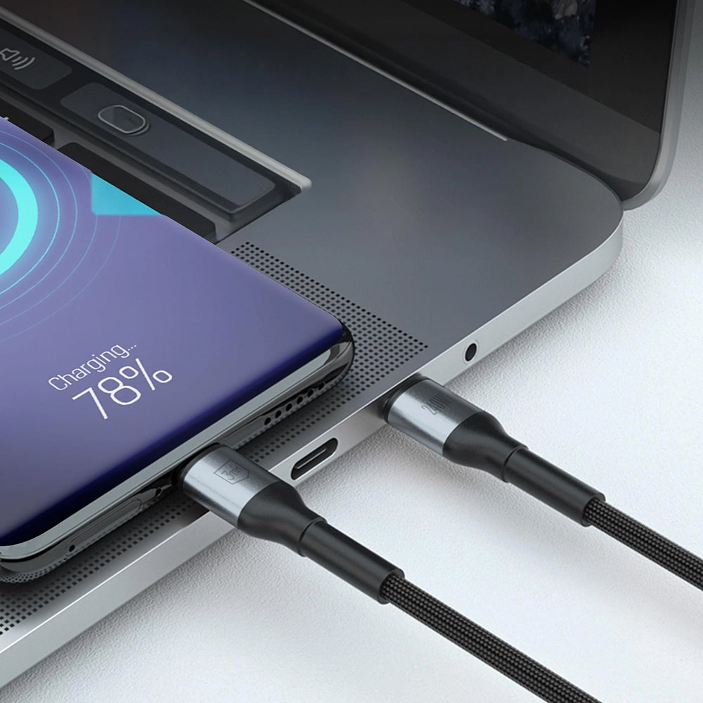 USB-C Daten- und Ladekabel - USB-C 3MK Hyper N, 240W, 2m, Schwarz
