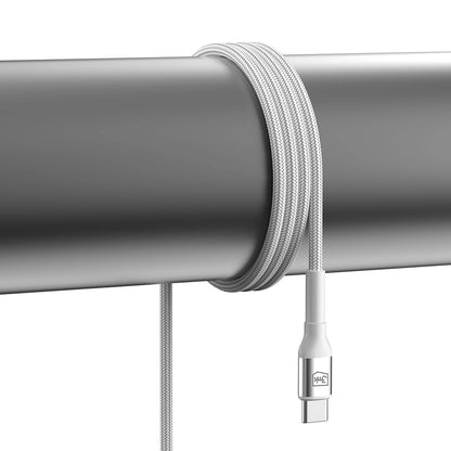 Daten- und Ladekabel USB-C - USB-C 3MK Hyper N, 60W, 1m, Weiß