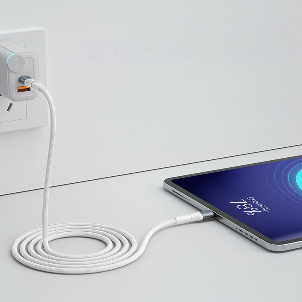 Daten- und Ladekabel USB-C - USB-C 3MK Hyper N, 60W, 1m, Weiß