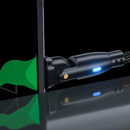 USB-C Daten- und Ladekabel - USB-C 3MK Hyper N Angled, 60W, 2m, Schwarz