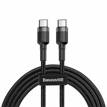 Daten- und Ladekabel USB-C - USB-C Baseus Cafule, 60W, 2m, Set 3 Stück, Schwarz S0TV002132