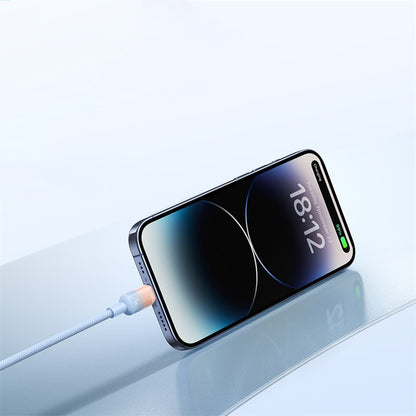USB-C Daten- und Ladekabel - USB-C Baseus Discolor, 100W, 2m, Blau Grün E0420703