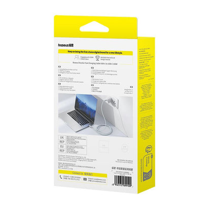 USB-C Daten- und Ladekabel - USB-C Baseus Discolor, 100W, 2m, Blau Grün E0420703