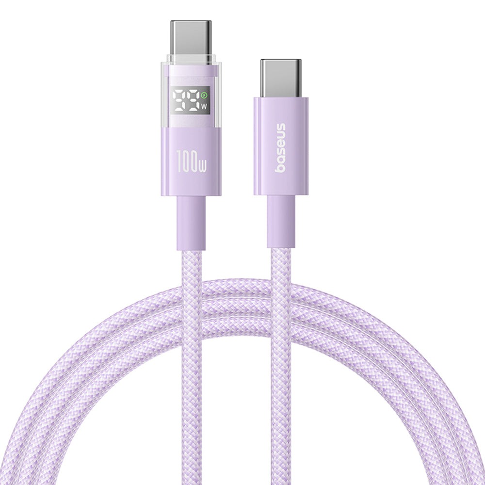 Daten- und Ladekabel USB-C - USB-C Baseus Display 2, 100W, 2m, Lila P10382702511-01