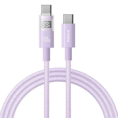 Daten- und Ladekabel USB-C - USB-C Baseus Display 2, 100W, 2m, Lila P10382702511-01