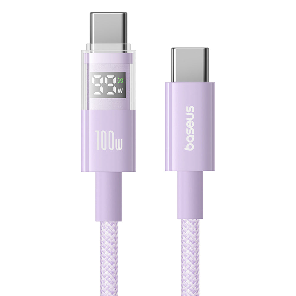 Daten- und Ladekabel USB-C - USB-C Baseus Display 2, 100W, 2m, Lila P10382702511-01