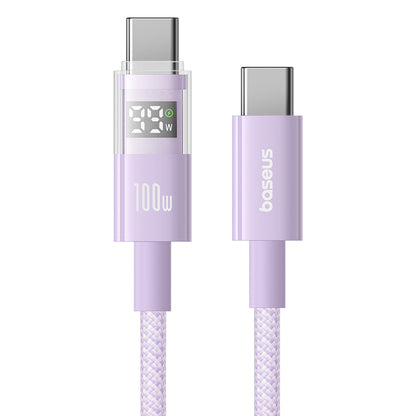 Daten- und Ladekabel USB-C - USB-C Baseus Display 2, 100W, 2m, Lila P10382702511-01