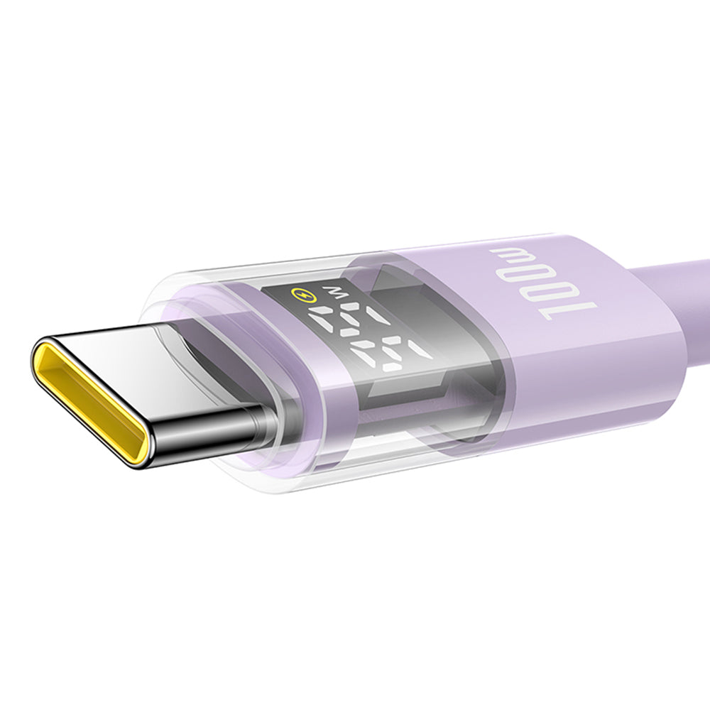 Daten- und Ladekabel USB-C - USB-C Baseus Display 2, 100W, 2m, Lila P10382702511-01