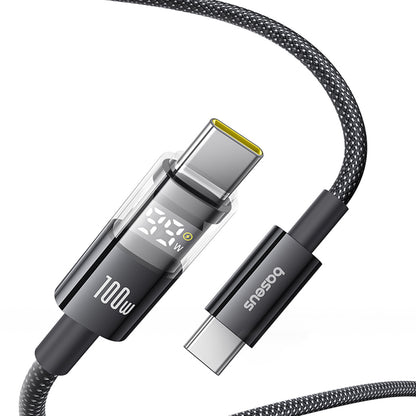 USB-C Daten- und Ladekabel - USB-C Baseus Display 2, 100W, 2m, Schwarz P10377706123-00