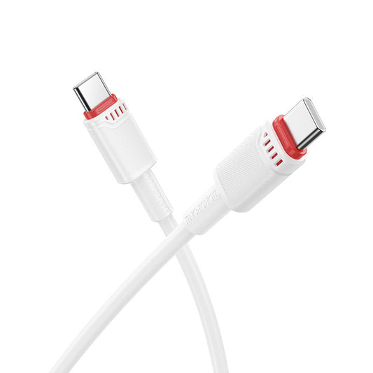 USB-C Data and Charging Cable - USB-C Borofone BX110 Beneficio, 60W, 1m, White